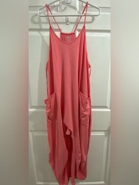 FP Movement by Free People Coral Pink Romper Jumpsuit